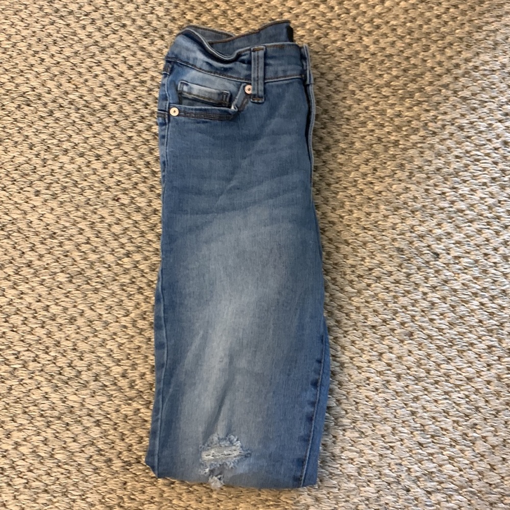 Kendall and Kylie high rise ripped skinny jeans